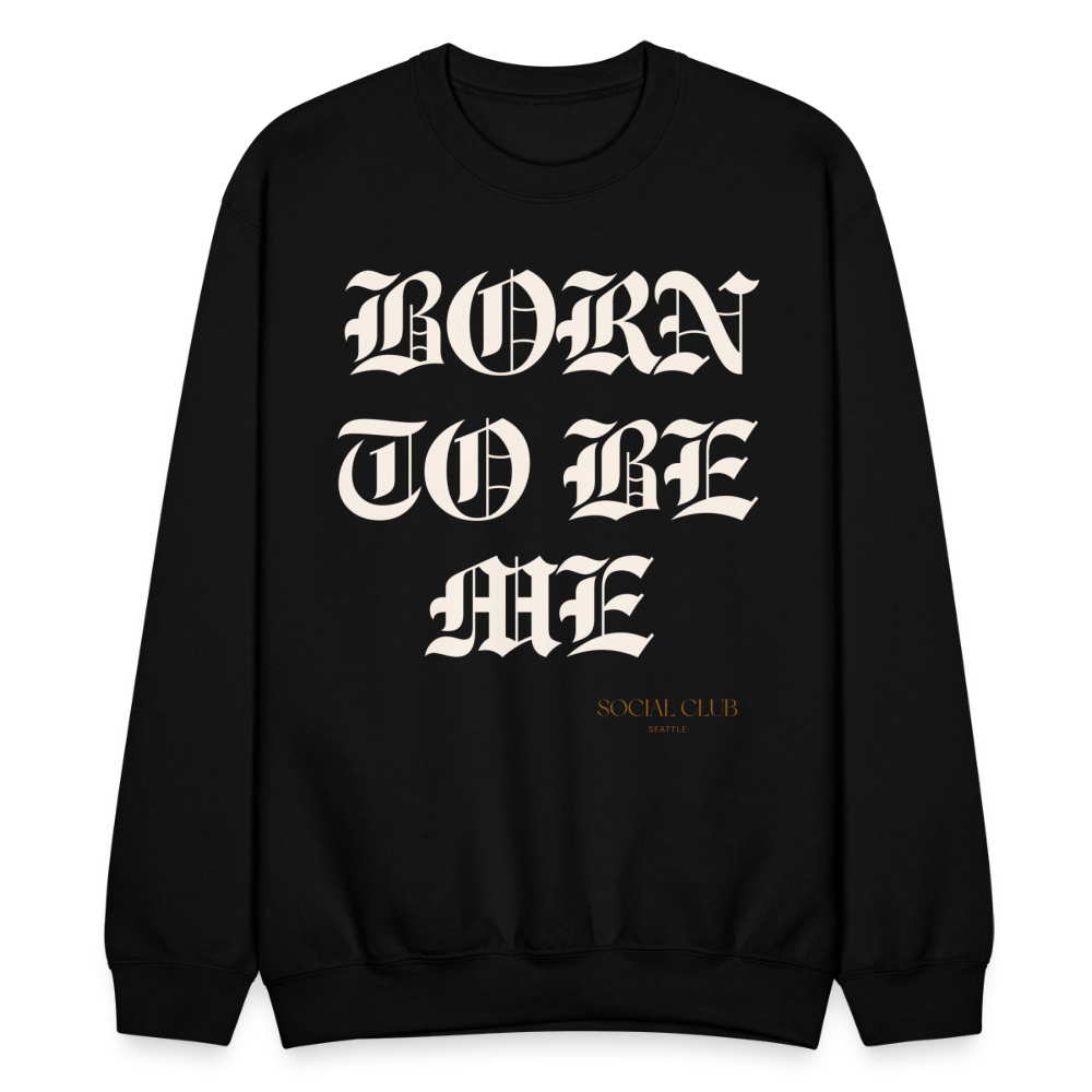 COZY AND MYSELF CREWNECK - black