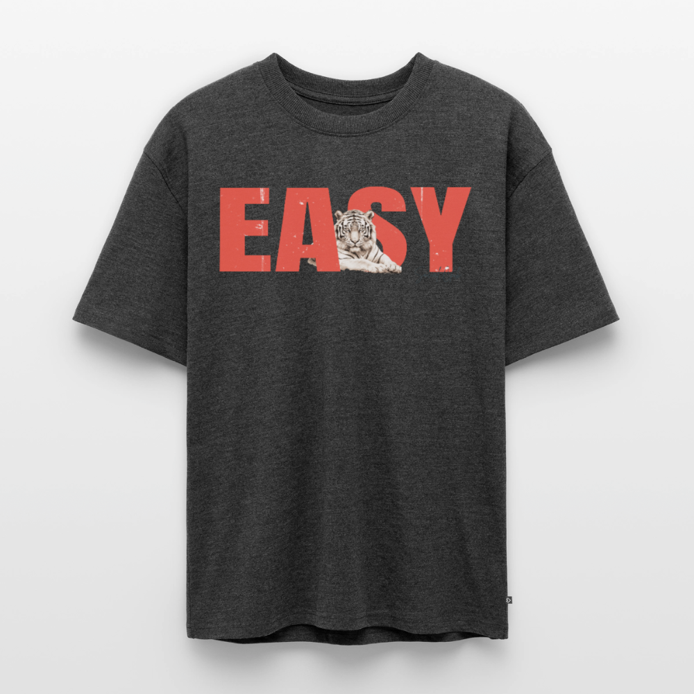 Easy | Oversized Organic T-Shirt - heather anthracite