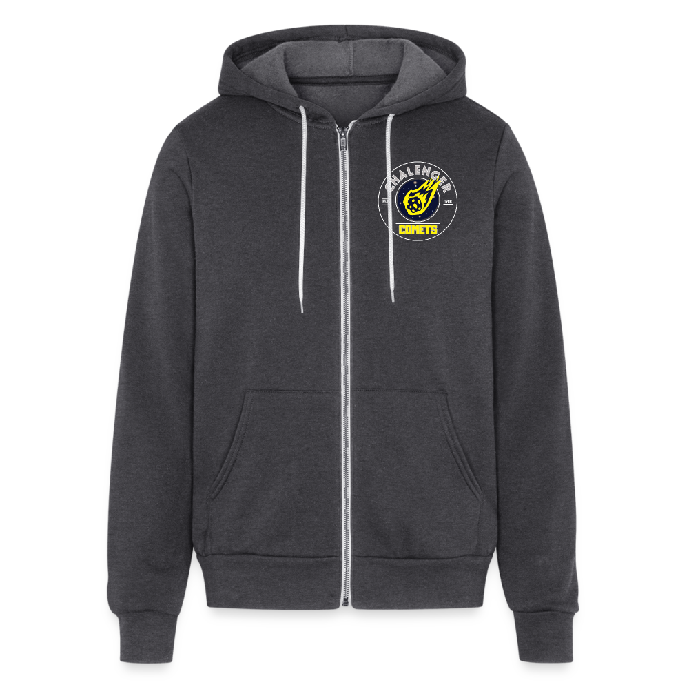 COMETS 2025 CORNER LOGO Full Zip Hoodie - charcoal grey