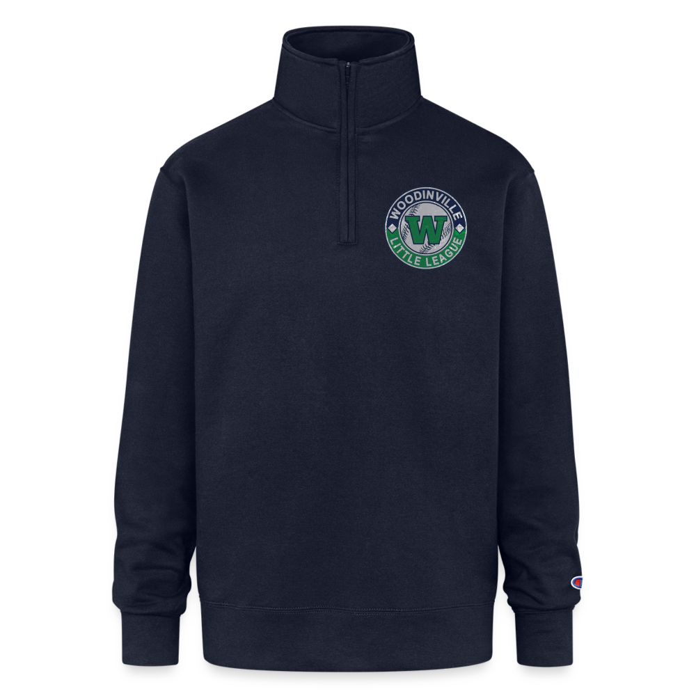 Woodinville LL Unisex 1/4 Zip Pullover Sweatshirt - navy