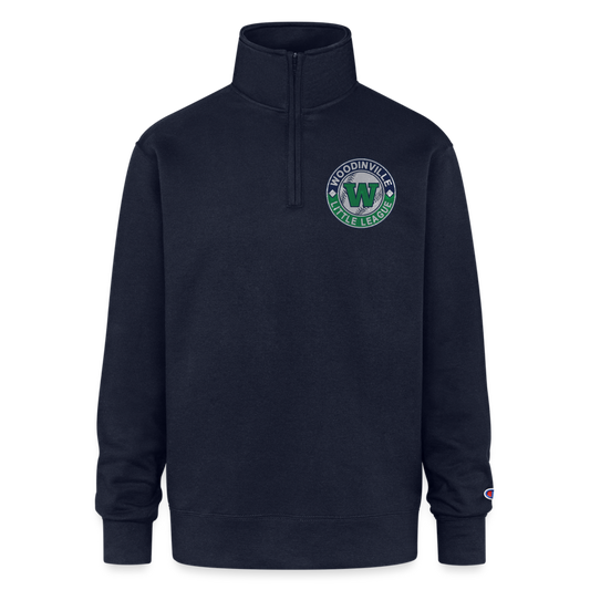 Woodinville LL Unisex 1/4 Zip Pullover Sweatshirt - navy