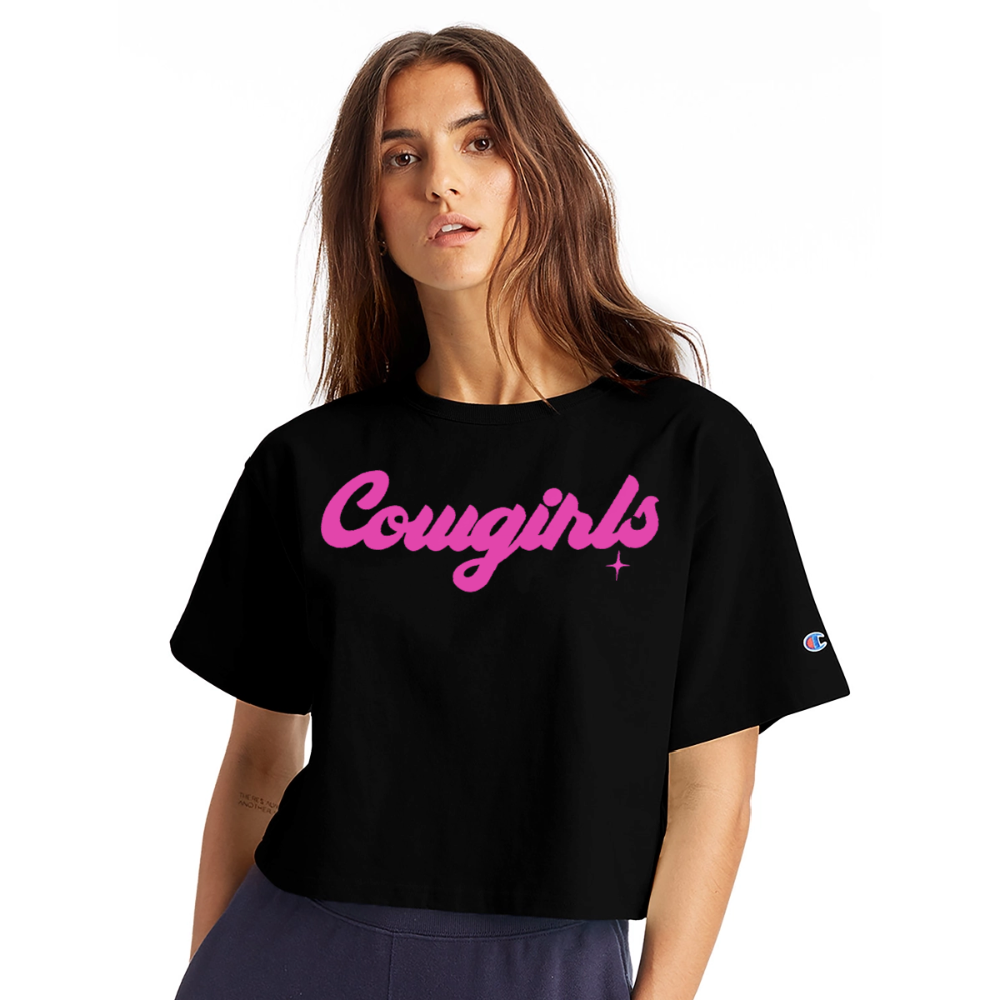 Cowgirls | Champion Women’s Cropped T-Shirt - black