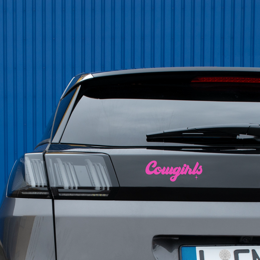 Cowgirls | Bumper Sticker - white matte