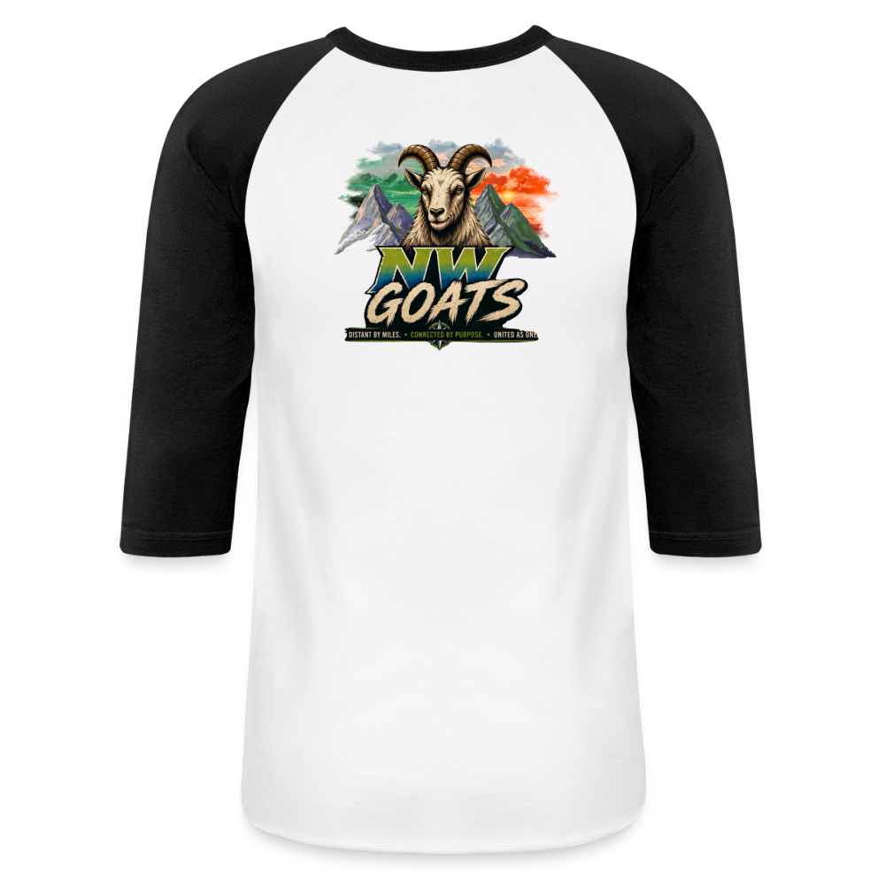 NW Goats N/MOUNTAIN | Baseball T-Shirt - white/black