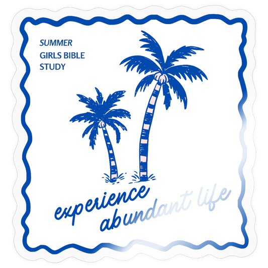 Bible Study white | Sticker - transparent glossy