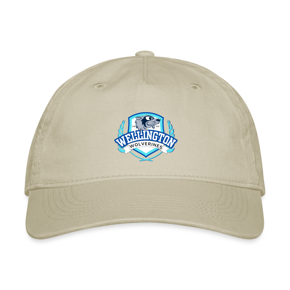 Wellington Adult Organic Baseball Cap 24/25 - khaki