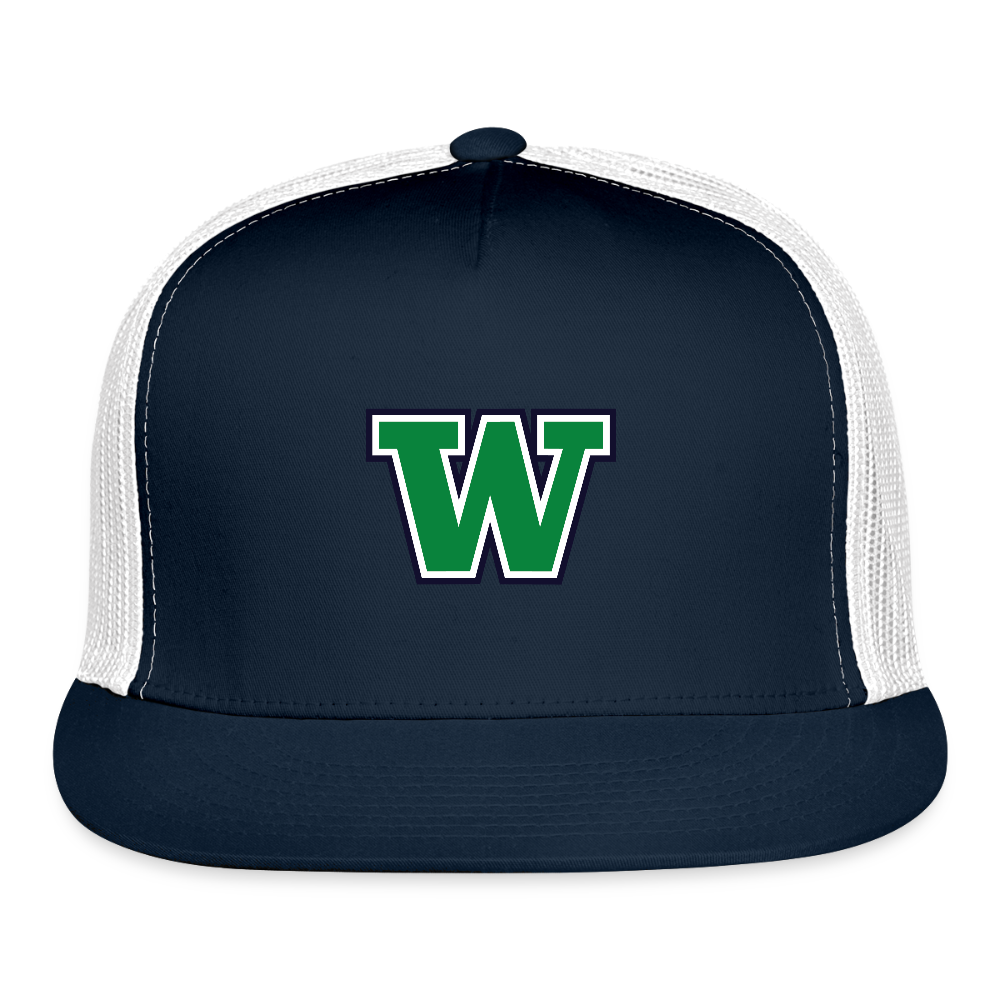 W | Army Trucker Hat - navy/white