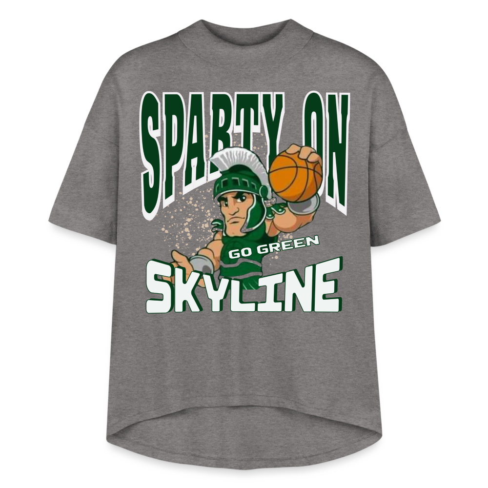 SPARTY ON Women's Hi-Lo Tee - granite heather 