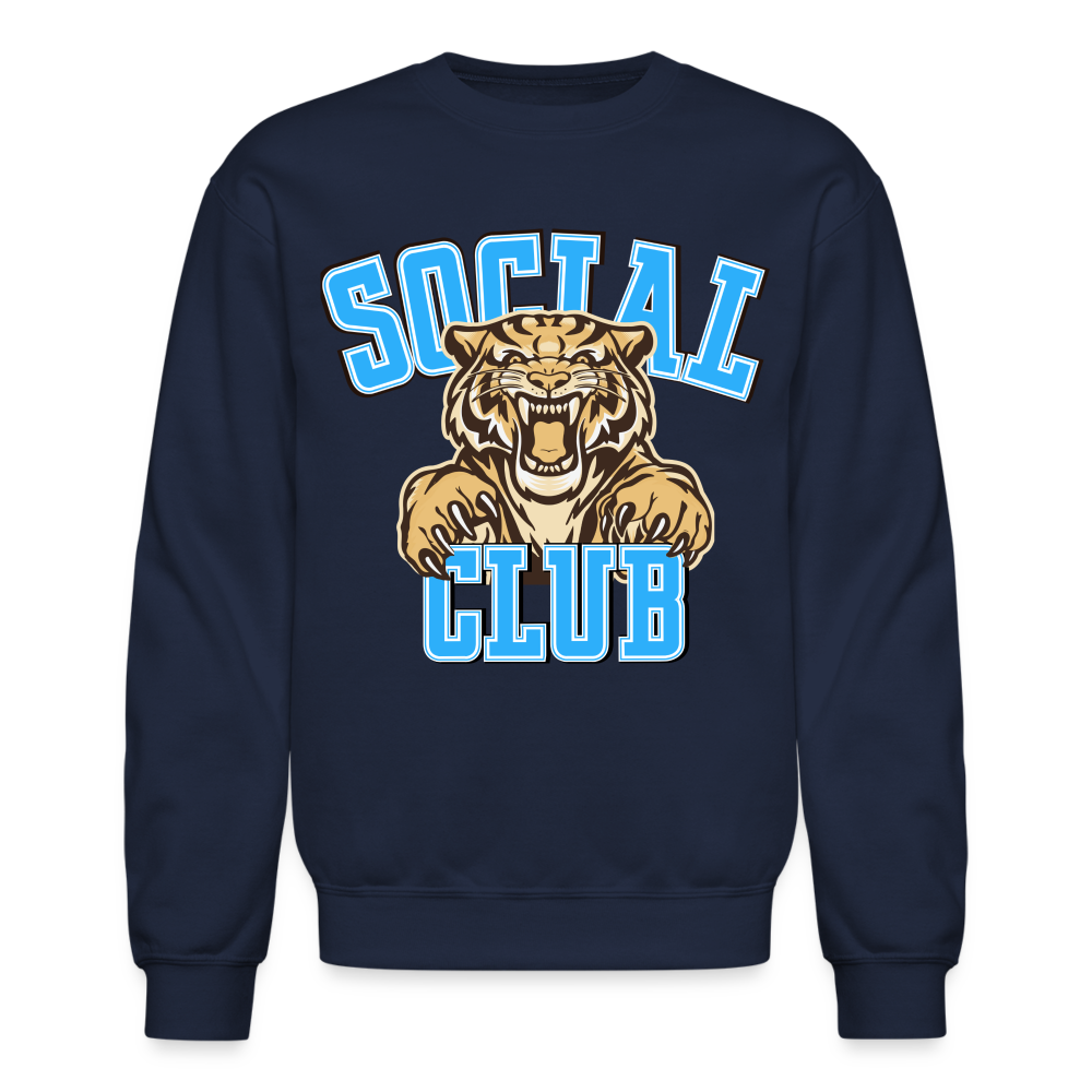 SOCIAL CLUB TIGER Crew - navy