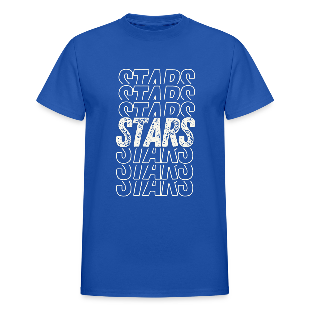 STARS ON REPEAT Adult T-Shirt - royal blue