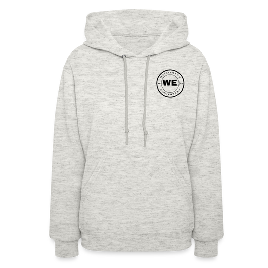 W.E. Small logo Women's Hoodie - heather oatmeal