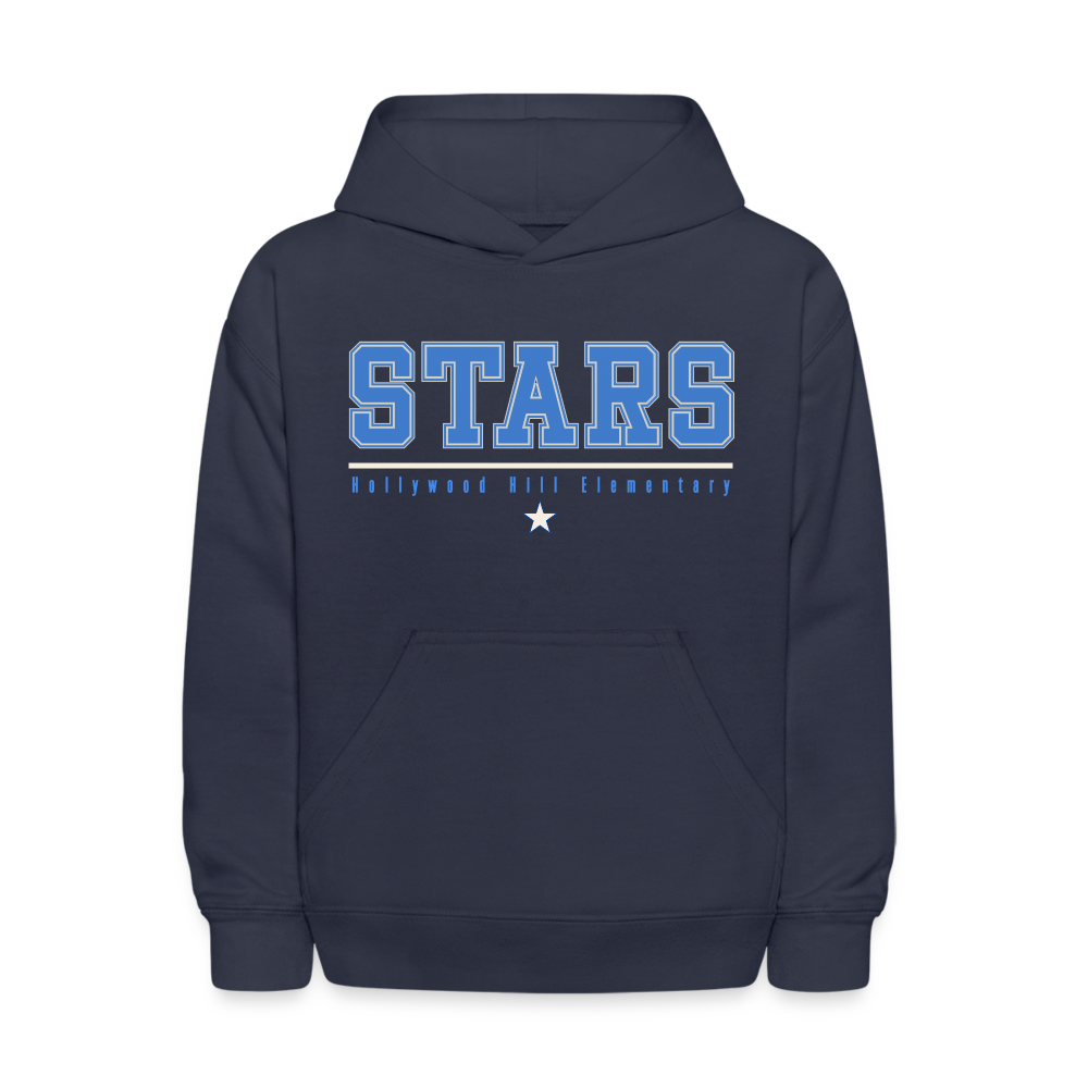 STARS UNDERLINED WITH STAR Kids' Hoodie - navy