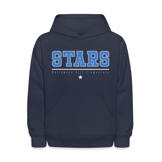 STARS UNDERLINED WITH STAR Kids' Hoodie - navy