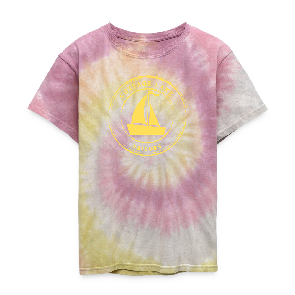 COTTAGE LAKE SPRING #3 | Kid's Tie Dye T-Shirt - Desert Rose