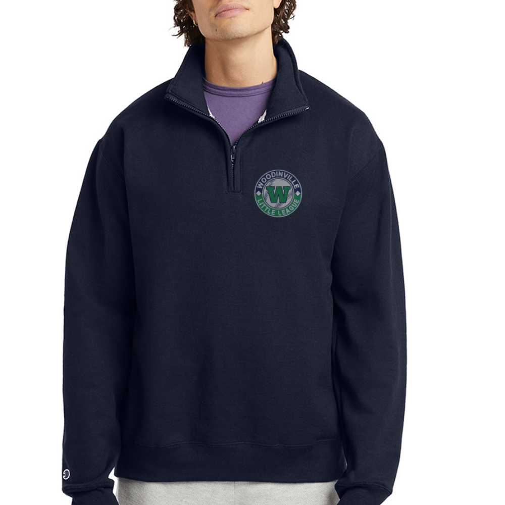 Woodinville LL Unisex 1/4 Zip Pullover Sweatshirt - navy