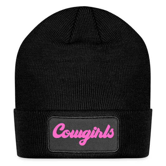 Cowgirls Lone State | Patch Beanie - black