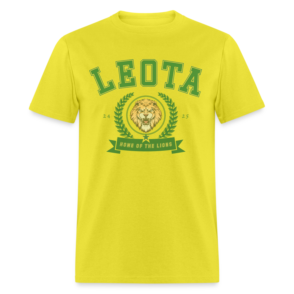 Greens & Yellows Home of the lions Unisex Classic T-Shirt - yellow