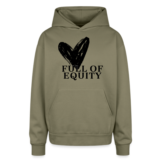Heart full - Oversized Hoodie - olive
