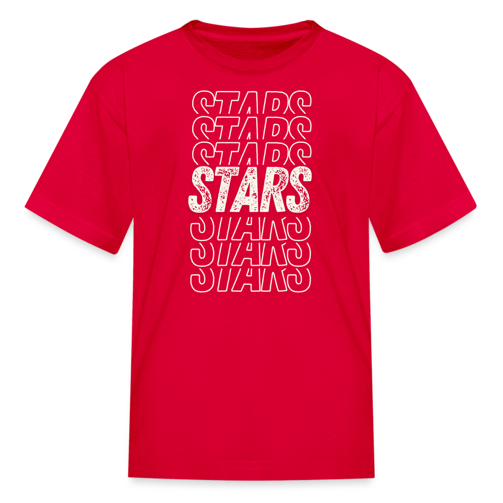 Stars on repeat - Grade Level Colors Kids' T-Shirt - red