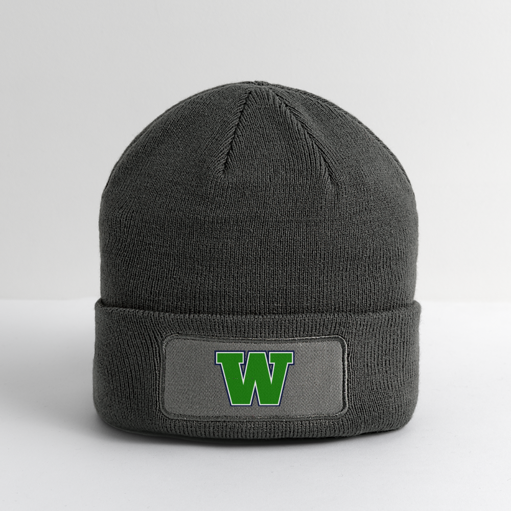 WLL Patch Beanie - charcoal grey