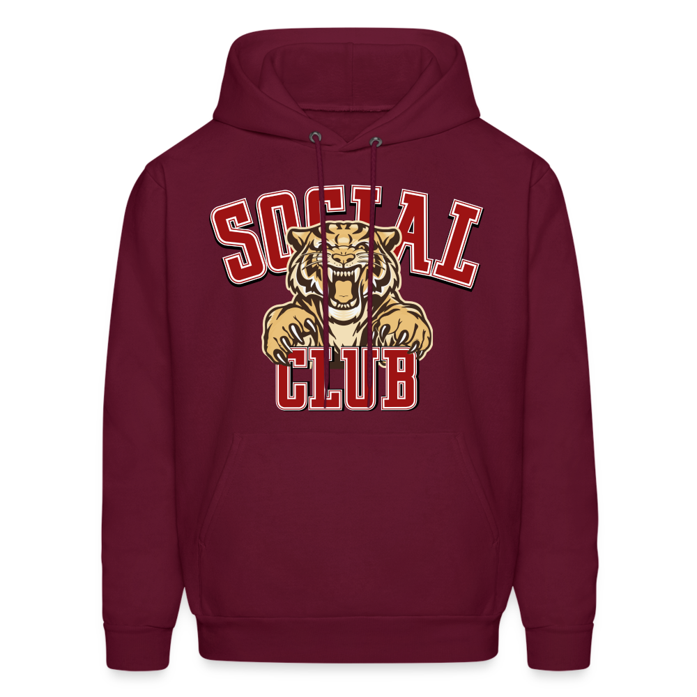 SOCIAL CLUB TIGER  Hoodie - burgundy