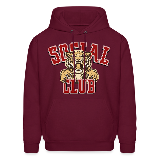 SOCIAL CLUB TIGER  Hoodie - burgundy