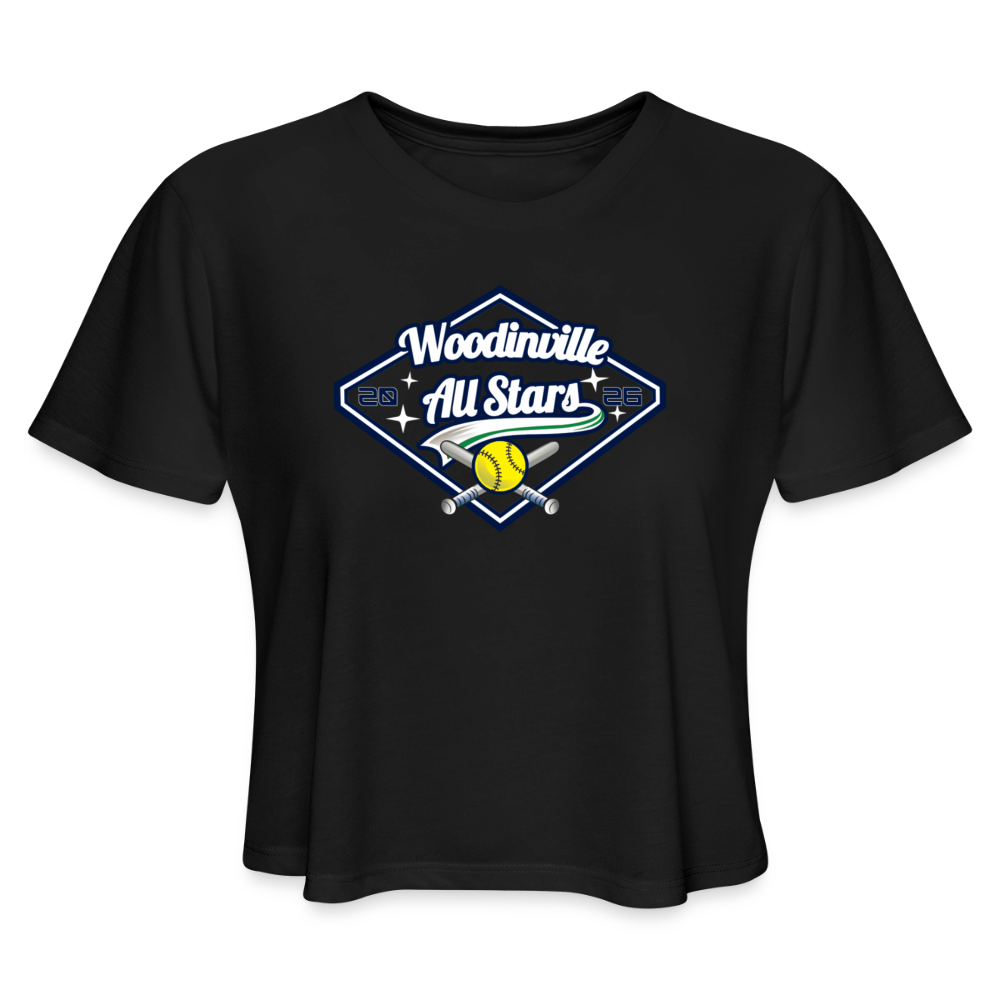 All Stars | Women's Flow Cropped T-Shirt - black