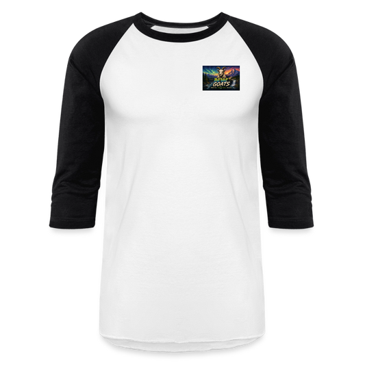 NW Goats O | Baseball T-Shirt - white/black