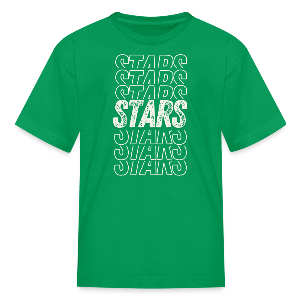 Stars on repeat - Grade Level Colors Kids' T-Shirt - kelly green