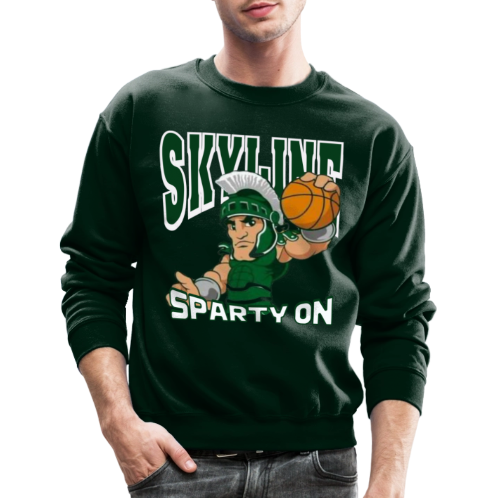 SKYLINE SLAM DUNK Crewneck Sweatshirt - forest green