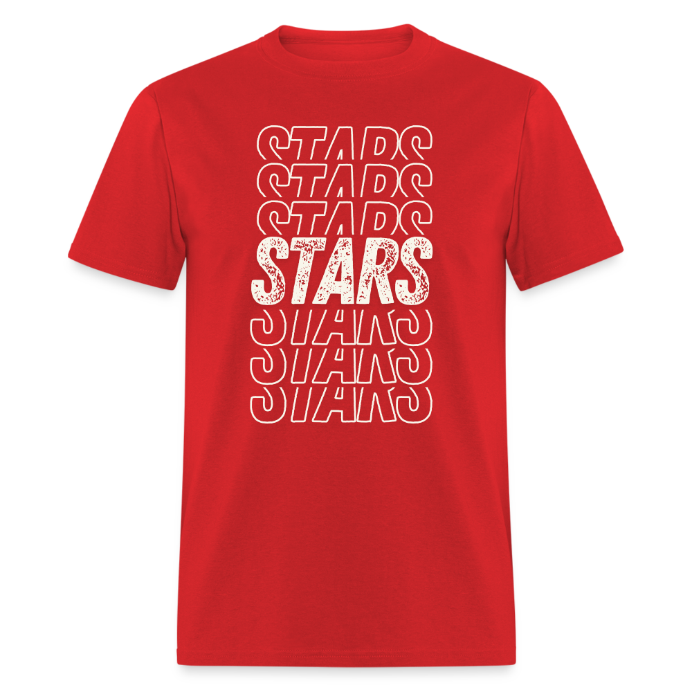 Grade Level Adult Star T-Shirt - red