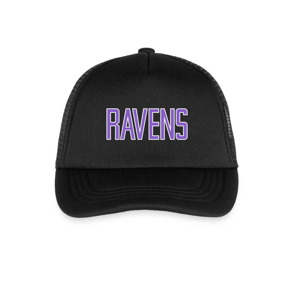 Ravens | Kid's Trucker Cap - black