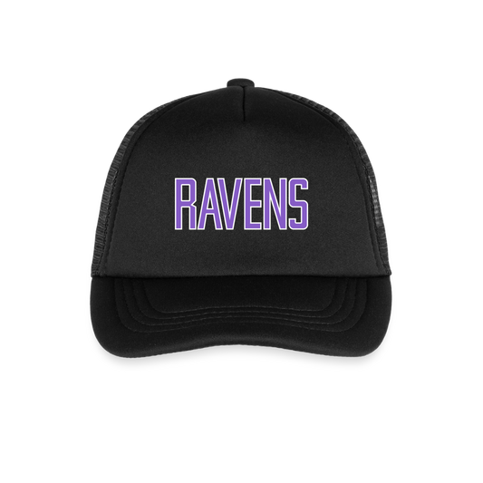 Ravens | Kid's Trucker Cap - black
