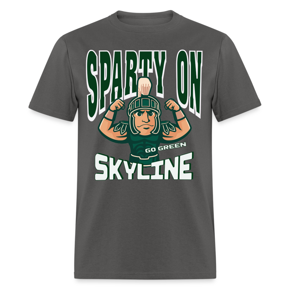 MUSCLE SPARTY ON Unisex Classic T-Shirt - charcoal