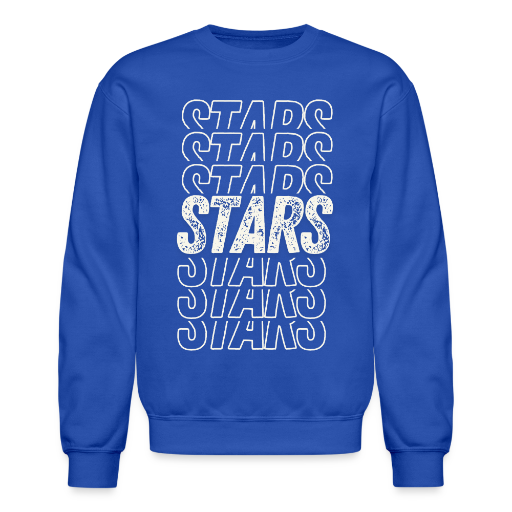 STARS ON REPEAT Adult Crew - royal blue