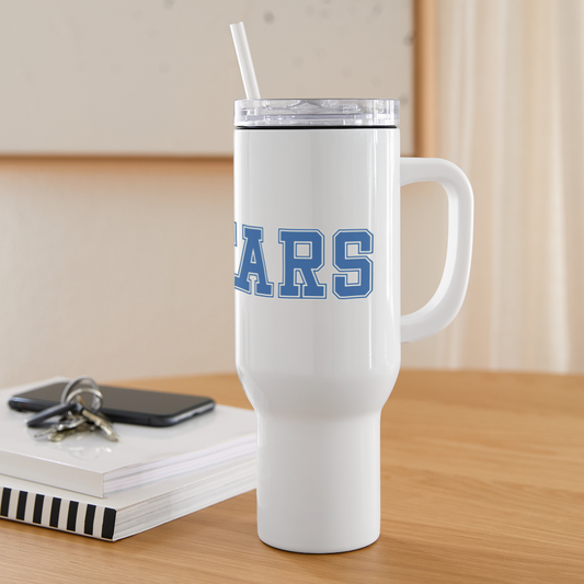 NAVY STARS 40 oz Travel Tumbler - white