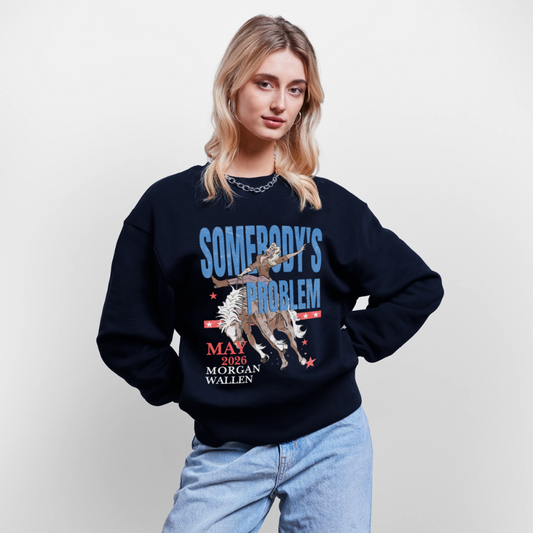 Somebody's Problem  | Oversized Organic Sweatshirt - french navy
