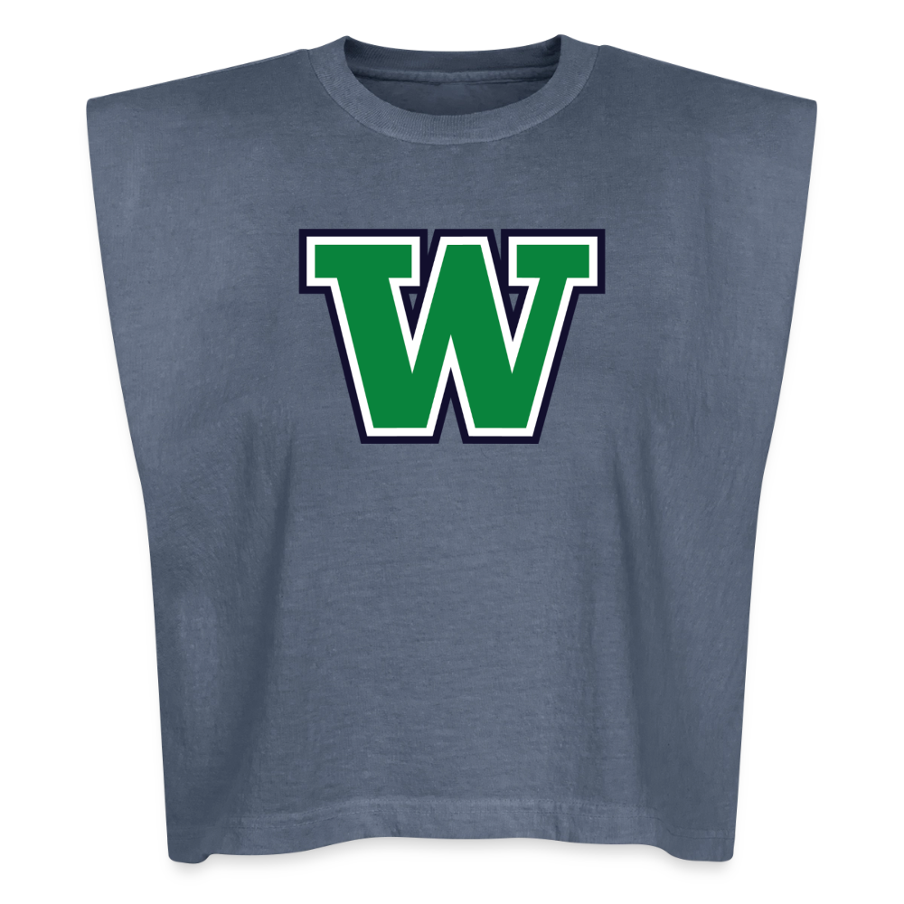 W for Woodinville |  Women´s Muscle Tank Top - faded navy