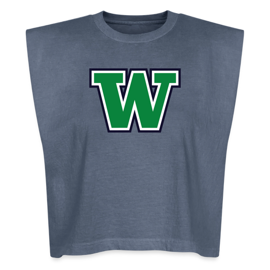 W for Woodinville |  Women´s Muscle Tank Top - faded navy