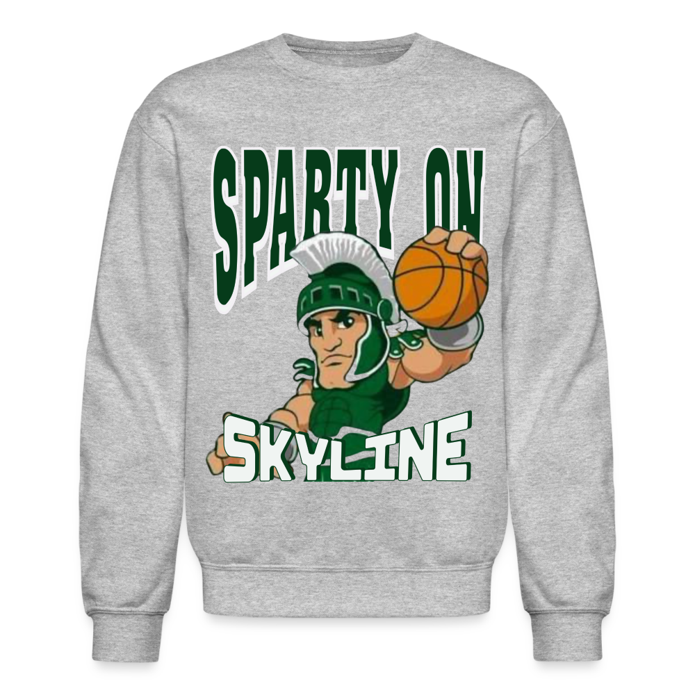 SLAM DUNK SPARTY ON Crew - heather gray