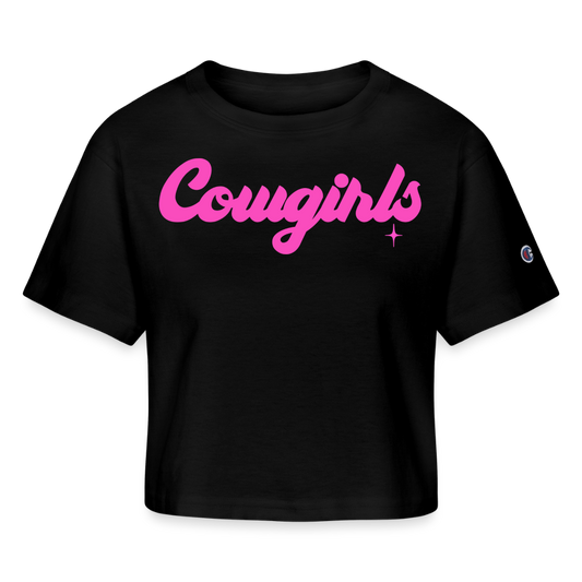 Cowgirls | Champion Women’s Cropped T-Shirt - black