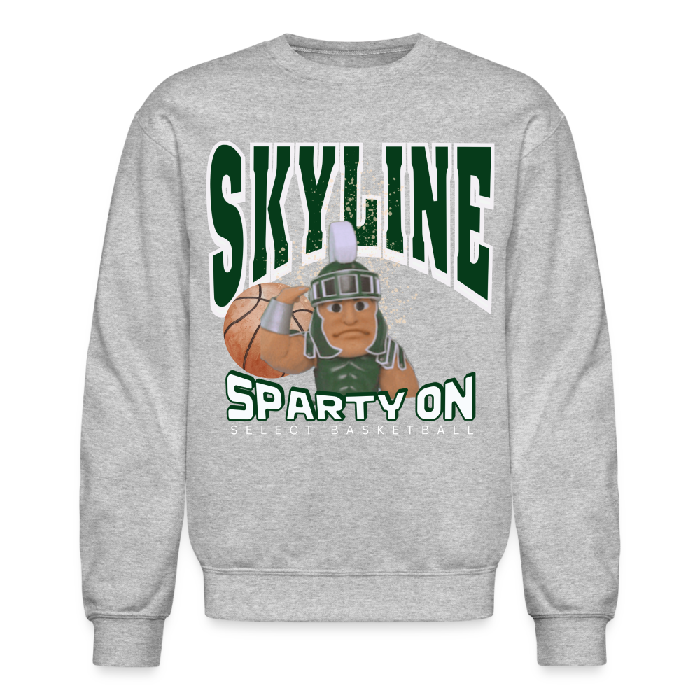 SPARTY GUY Skyline Crewneck Sweatshirt - heather gray