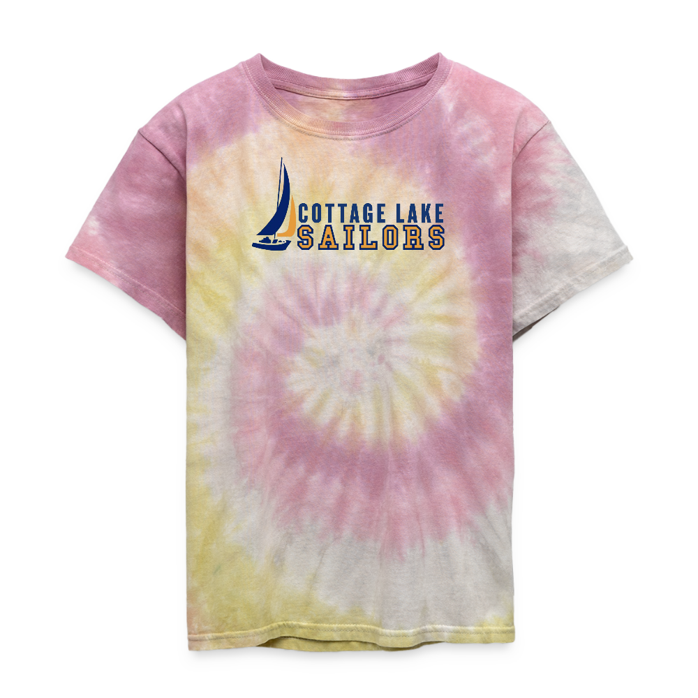 COTTAGE LAKE SPRING #5 | Kid's Tie Dye T-Shirt - Desert Rose