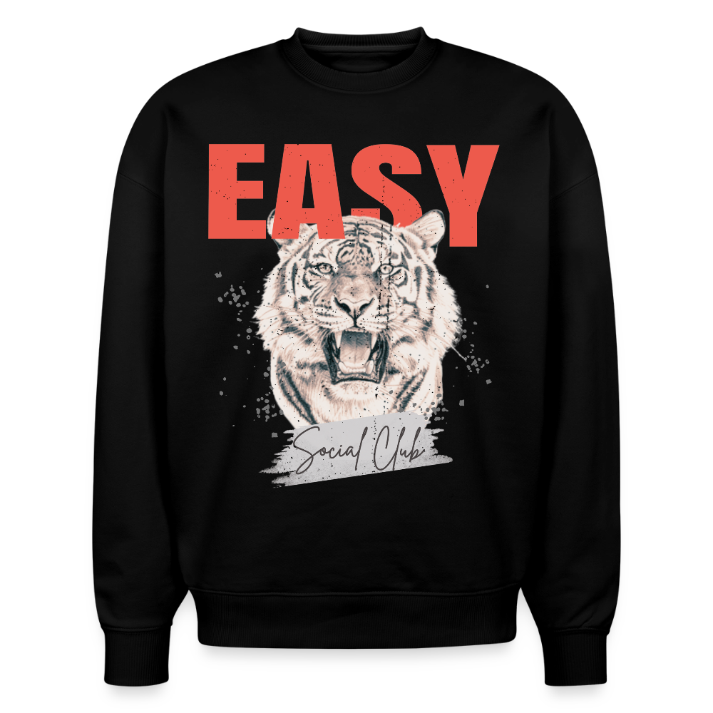 EASY |  Oversized Organic Sweatshirt - black