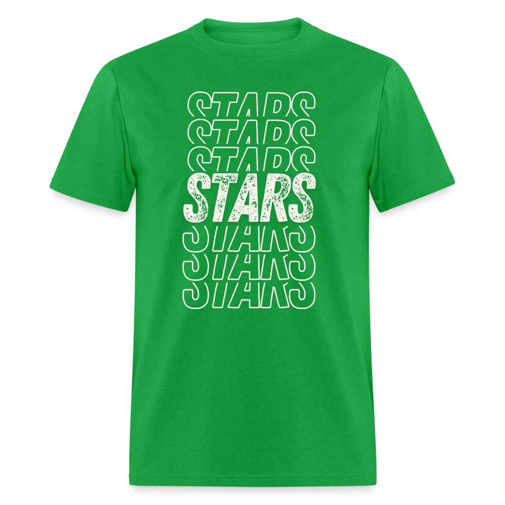 Grade Level Adult Star T-Shirt - bright green