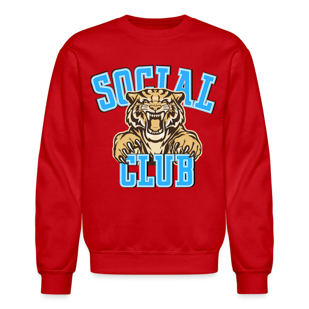 SOCIAL CLUB TIGER Crew - red