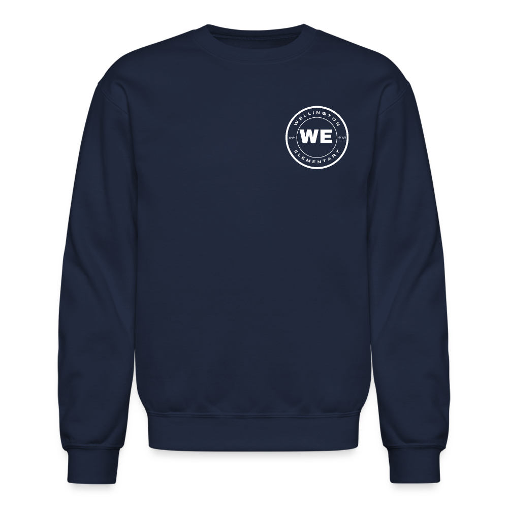 W,E, Small logo Crewneck Sweatshirt - navy