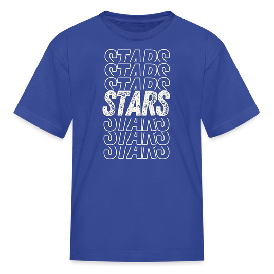 Stars on repeat - Grade Level Colors Kids' T-Shirt - royal blue