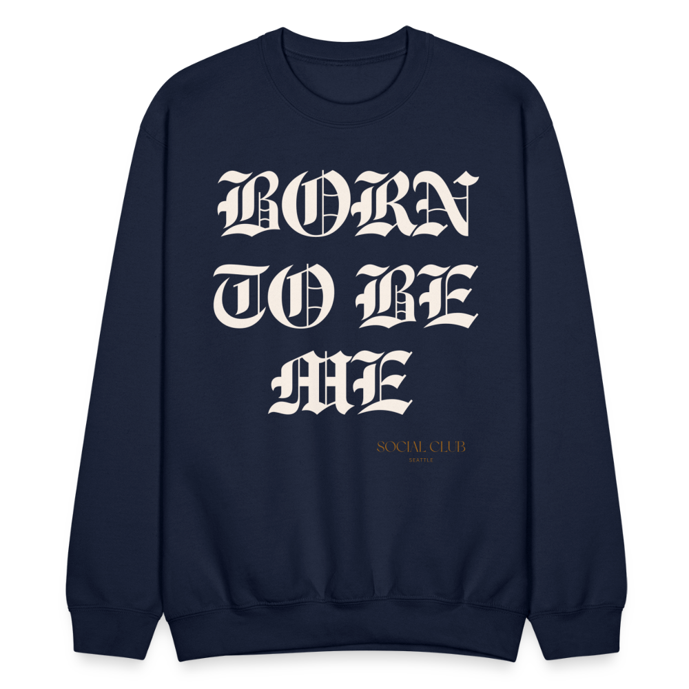 COZY AND MYSELF CREWNECK - navy