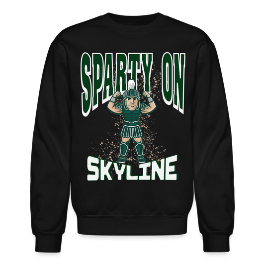 Muscle Man Skyline Sweatshirt - black